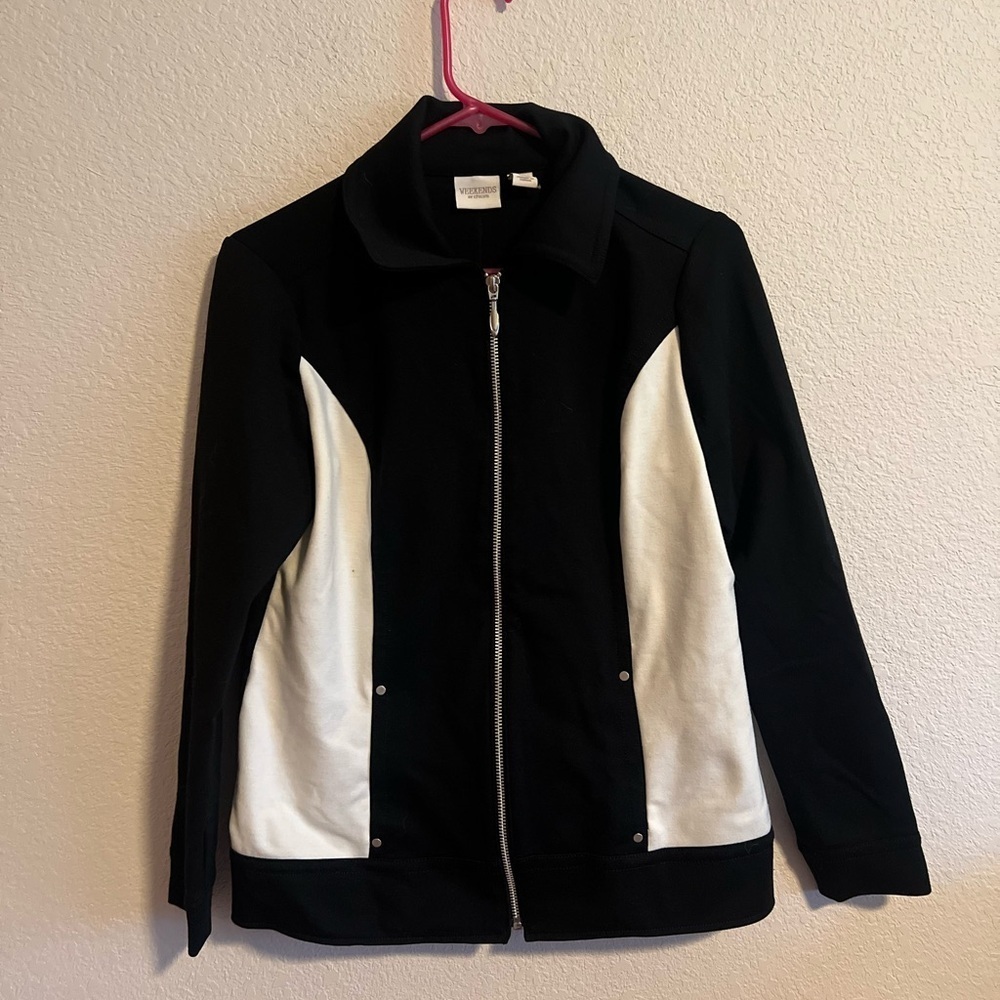 Women's Black and White Jacket